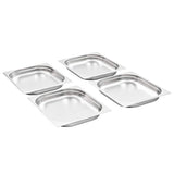 Vidaxl gastronormbakken 8 st gn 1 2 40 mm roestvrij staal - afbeelding 2