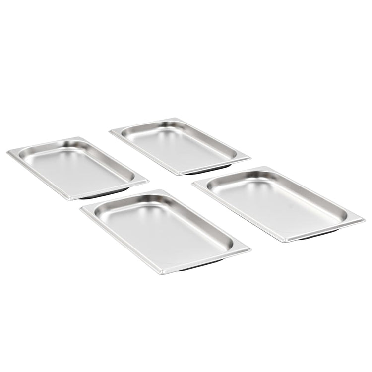 Vidaxl gastronormbakken 12 st gn 1 3 20 mm roestvrij staal