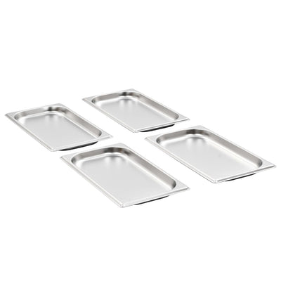 Vidaxl gastronormbakken 12 st gn 1 3 20 mm roestvrij staal