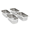 Vidaxl gastronormbakken 8 st gn 1 3 100 mm roestvrij staal