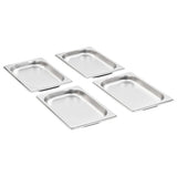 Vidaxl gastronormbakken 12 st gn 1 4 20 mm roestvrij staal - afbeelding 2