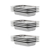 Vidaxl gastronormbakken 12 st gn 1 4 40 mm roestvrij staal