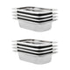 Vidaxl gastronormbakken 8 st gn 1 4 65 mm roestvrij staal
