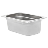 Vidaxl gastronormbakken 8 st gn 1 4 100 mm roestvrij staal - afbeelding 3
