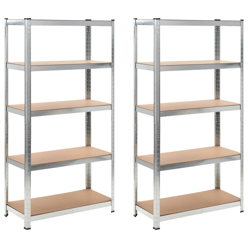 Vidaxl opbergrekken 2 st 90x40x180 cm mdf