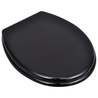 Vidaxl toiletbrillen met deksels 2 st mdf zwart