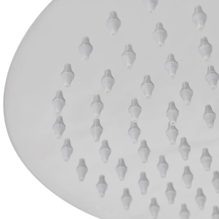 Vidaxl regendouchekop 2 st rond 20 cm roestvrij staal