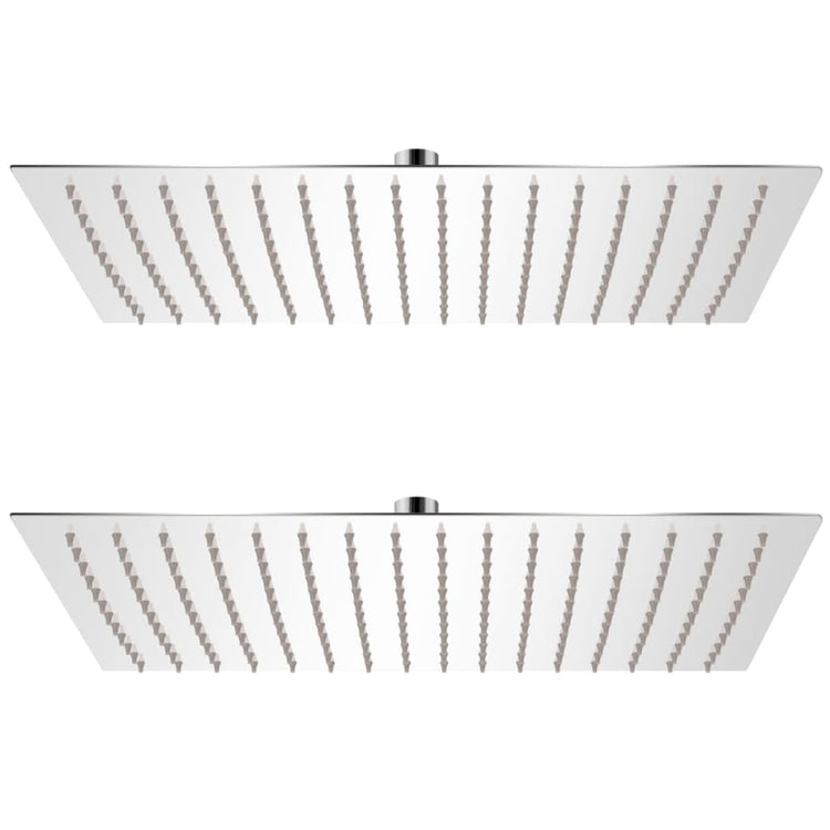 Vidaxl regendouchekoppen 2 st 30x40 cm roestvrij staal