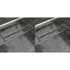VidaXL Doucheafvoer 2 st rechthoekig 630x140 mm roestvrij staal