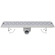 VidaXL Doucheafvoer 2 st rechthoekig lijn 830x140 mm roestvrij staal - afbeelding 3