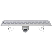 VidaXL Doucheafvoer 2 st rechthoekig lijn 930x140 mm roestvrij staal - afbeelding 3