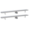 VidaXL Doucheafvoer 2 st rechthoekig lijn 1030x140 mm roestvrij staal
