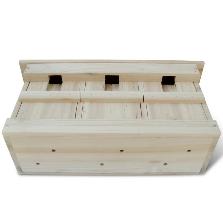 Vidaxl mussenhuizen 2 st 44x15,5x21,5 cm hout