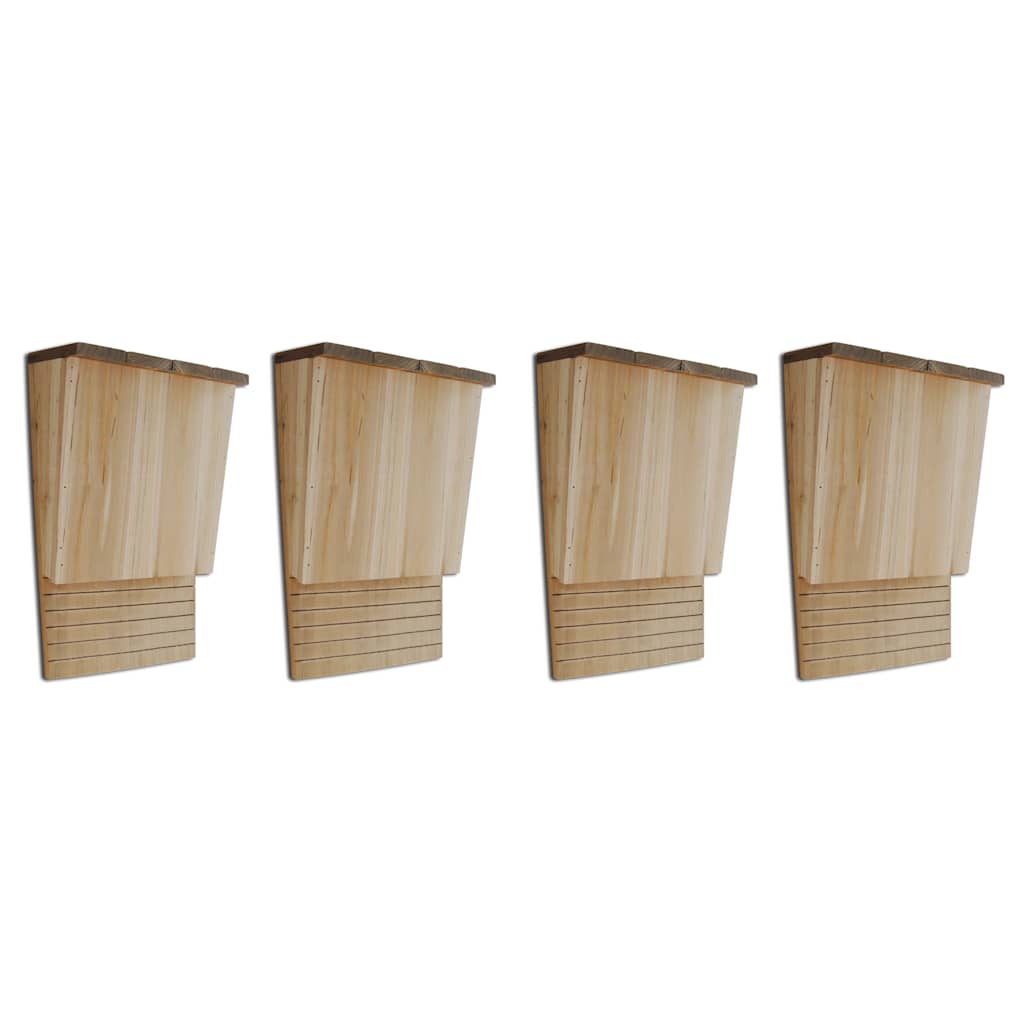 Vidaxl vleermuizenkasten 4 st 22x12x34 cm hout