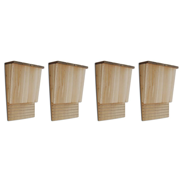 Vidaxl vleermuizenkasten 4 st 22x12x34 cm hout