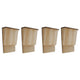 Vidaxl vleermuizenkasten 4 st 22x12x34 cm hout