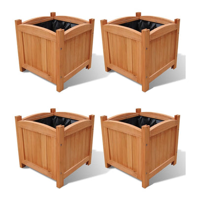 Vidaxl plantenbakken verhoogd 4 st 30x30x30 cm