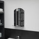 Vidaxl wandspiegel met schap 30x50 cm gehard glas