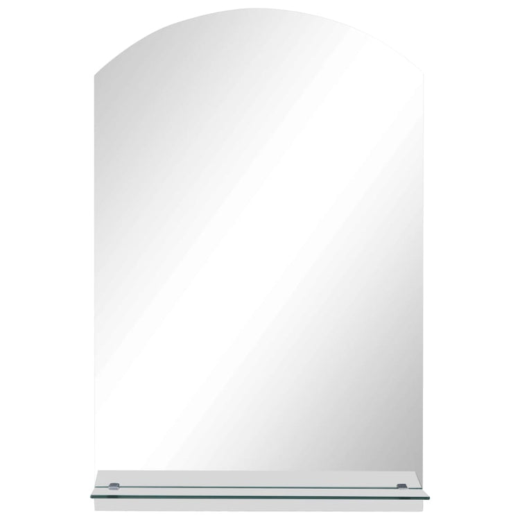 Vidaxl wandspiegel met schap 40x60 cm gehard glas