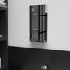 Vidaxl wandspiegel met schap 20x40 cm gehard glas