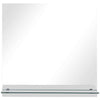 Vidaxl wandspiegel met schap 30x30 cm gehard glas