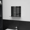 Vidaxl wandspiegel met schap 30x30 cm gehard glas