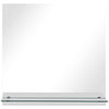 Vidaxl wandspiegel met schap 40x40 cm gehard glas