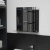 Vidaxl wandspiegel met schap 40x40 cm gehard glas