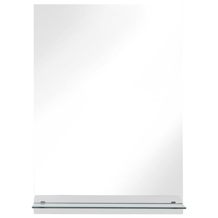 Vidaxl wandspiegel met schap 40x60 cm gehard glas