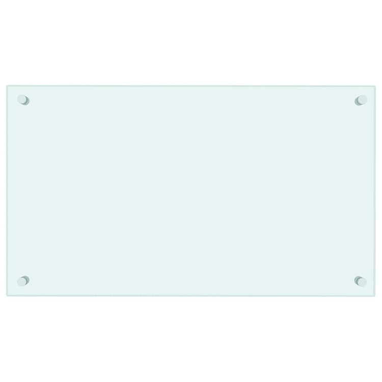 Vidaxl spatscherm keuken 70x40 cm gehard glas wit
