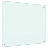 Vidaxl spatscherm keuken 70x60 cm gehard glas melkwit - afbeelding 2
