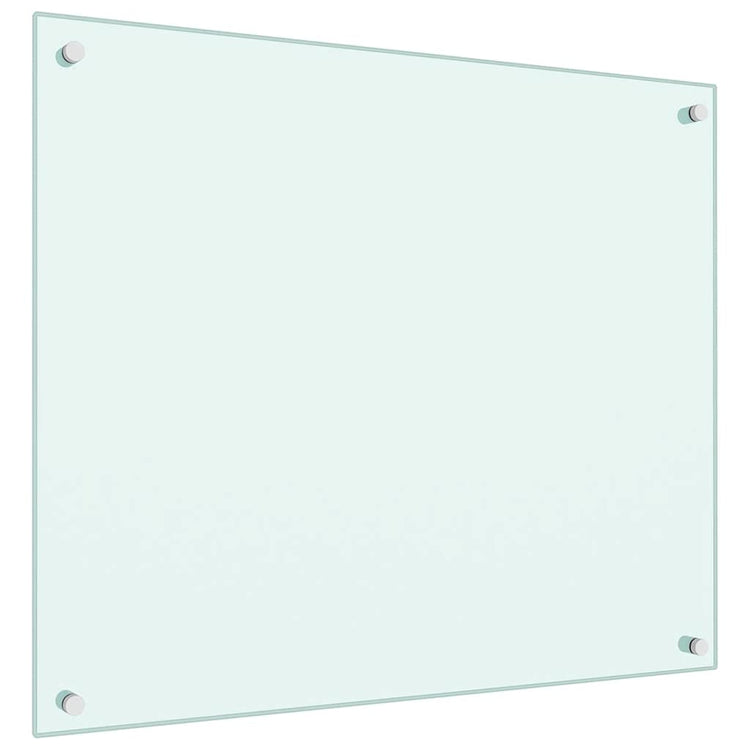 Vidaxl spatscherm keuken 70x60 cm gehard glas melkwit