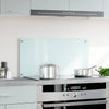 Vidaxl spatscherm keuken 80x40 cm gehard glas wit