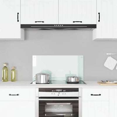 Vidaxl spatscherm keuken 80x40 cm gehard glas melkwit