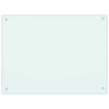 Vidaxl spatscherm keuken 80x60 cm gehard glas wit