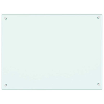 Vidaxl spatscherm keuken 80x60 cm gehard glas melkwit