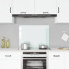 Vidaxl spatscherm keuken 80x60 cm gehard glas wit
