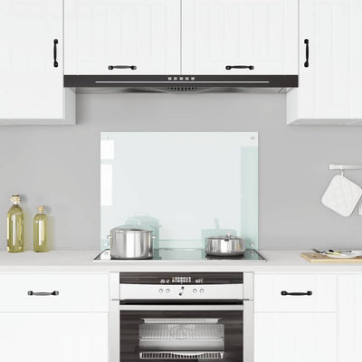 Vidaxl spatscherm keuken 80x60 cm gehard glas melkwit