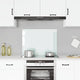 Vidaxl spatscherm keuken 80x60 cm gehard glas wit