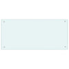 Vidaxl spatscherm keuken 90x40 cm gehard glas wit