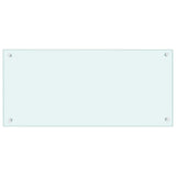 Vidaxl spatscherm keuken 90x40 cm gehard glas melkwit - afbeelding 2