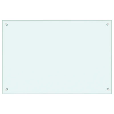 Vidaxl spatscherm keuken 90x60 cm gehard glas melkwit