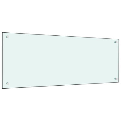 Vidaxl spatscherm keuken 100x40 cm gehard glas wit