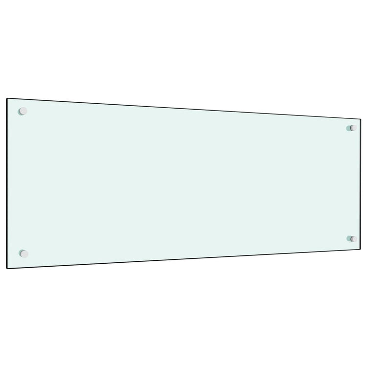 Vidaxl spatscherm keuken 100x40 cm gehard glas melkwit