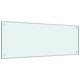 Vidaxl spatscherm keuken 100x40 cm gehard glas wit
