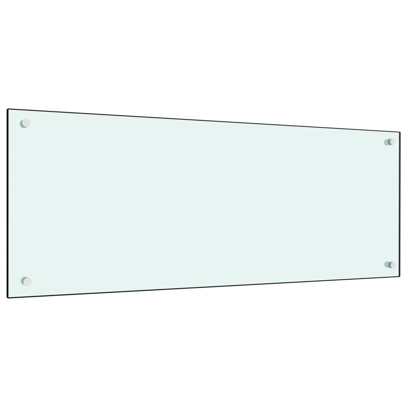 Vidaxl spatscherm keuken 100x40 cm gehard glas wit