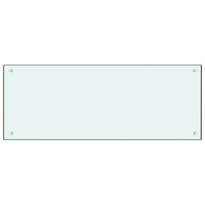 Vidaxl spatscherm keuken 100x40 cm gehard glas wit