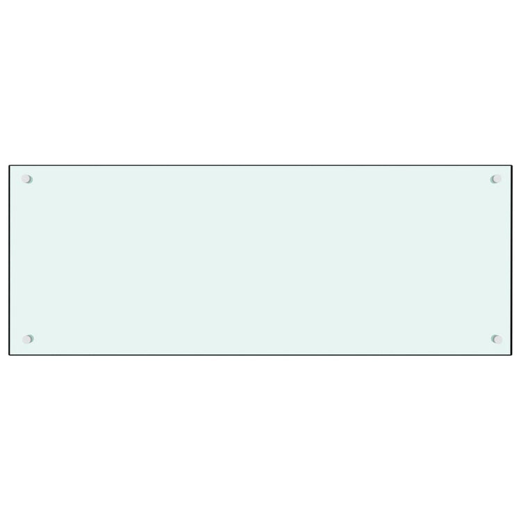 Vidaxl spatscherm keuken 100x40 cm gehard glas melkwit