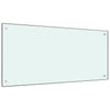 Vidaxl spatscherm keuken 100x50 cm gehard glas wit