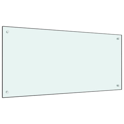 Vidaxl spatscherm keuken 100x50 cm gehard glas wit